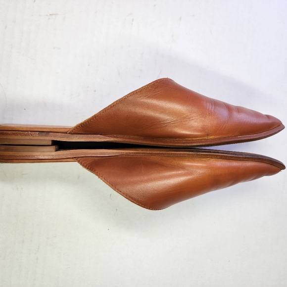 🌸Madewell Emilia Brown Leather Mules 9.5 - Picture 5 of 8